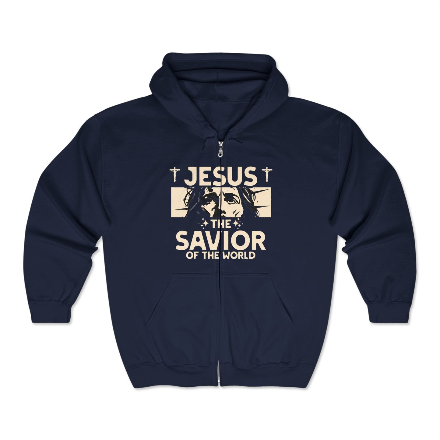 Jesus is our savior zip up