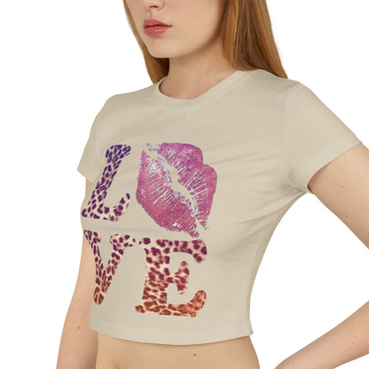 Leapord print Love Baby Tee