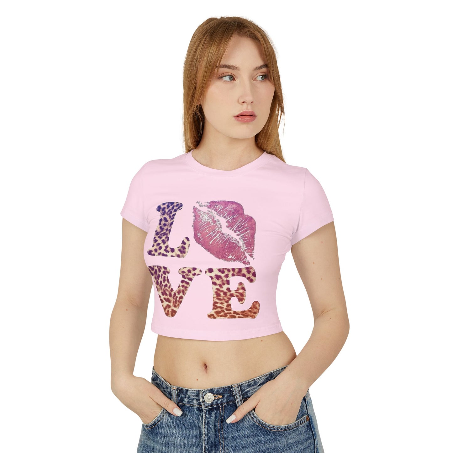 Leapord print Love Baby Tee