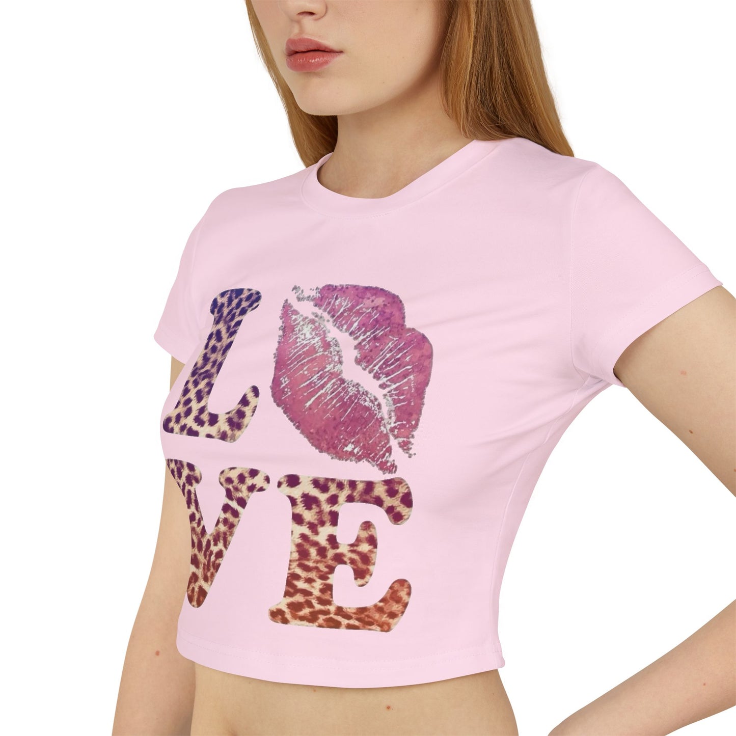 Leapord print Love Baby Tee