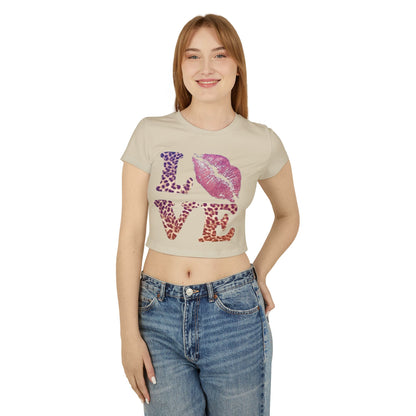 Leapord print Love Baby Tee