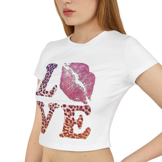 Leapord print Love Baby Tee