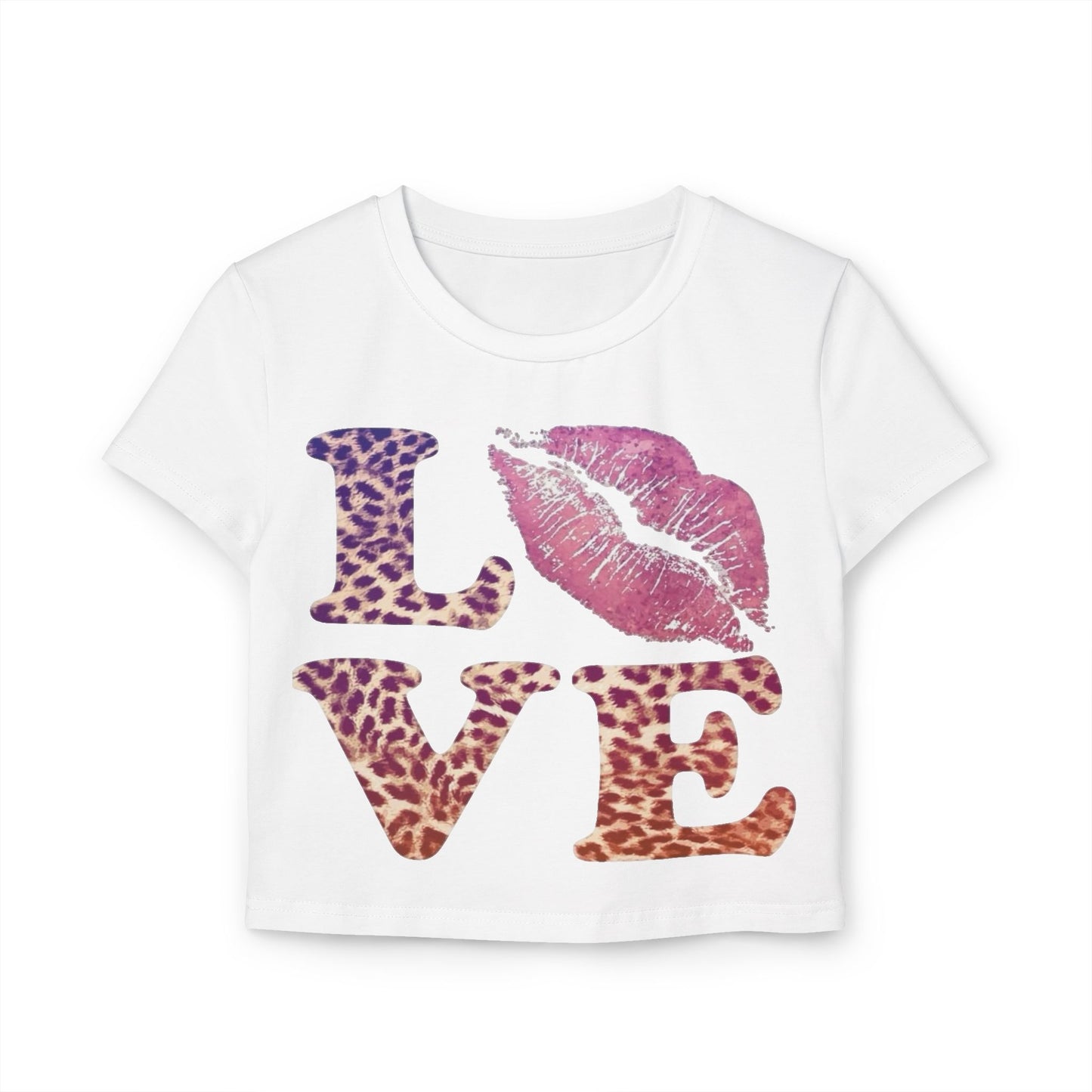 Leapord print Love Baby Tee