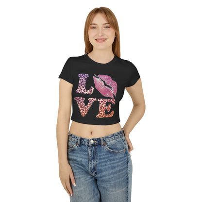 Leapord print Love Baby Tee